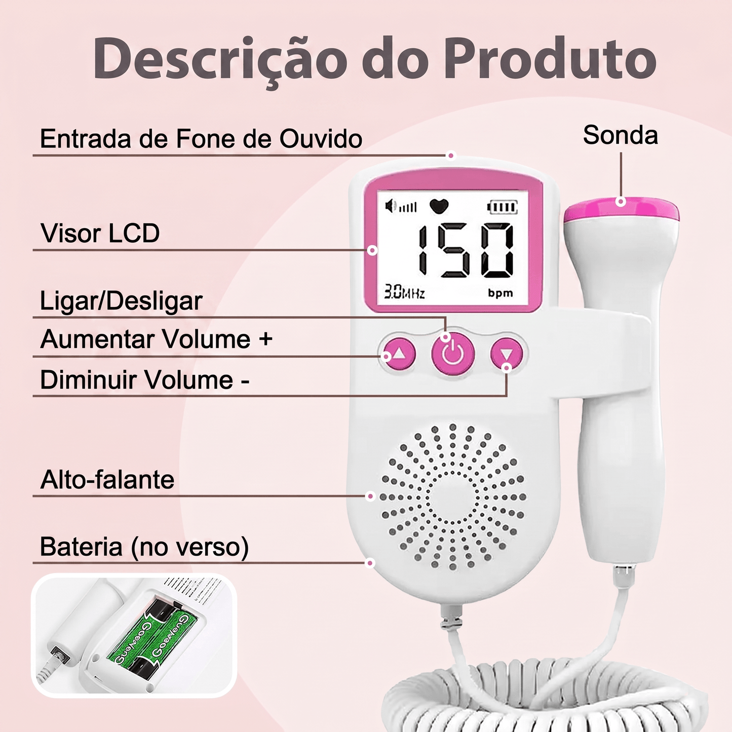 Monitor fetal doppler